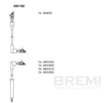 Sada zapaľovacích káblov BREMI 800/182