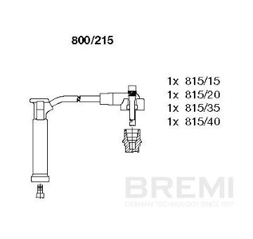 Sada zapaľovacích káblov BREMI 800/215