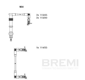 Sada zapaľovacích káblov BREMI 954