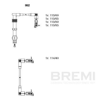 Sada zapaľovacích káblov BREMI 992