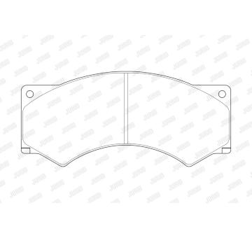 Sada brzdových destiček, kotoučová brzda JURID 2901709560