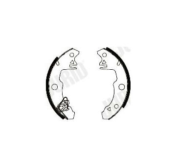 Sada brzdových čelistí JURID 361133J