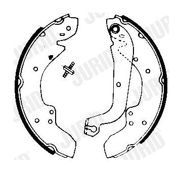 Sada brzdových čelistí JURID 361283J