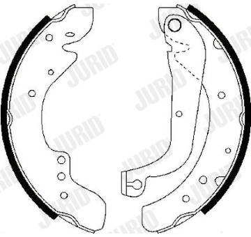 Sada brzdových čelistí JURID 362367J