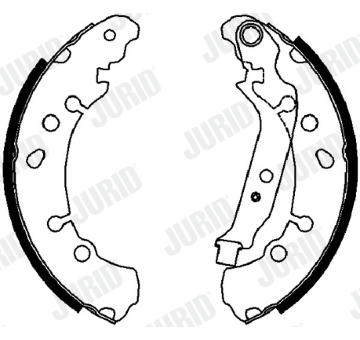 Sada brzdových čelistí JURID 362477J