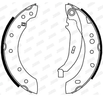 Sada brzdových čelistí JURID 362531J