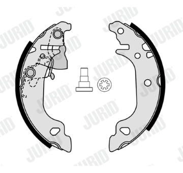 Sada brzdových čelistí JURID 362658J