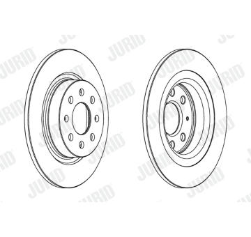 Brzdový kotouč JURID 562305JC