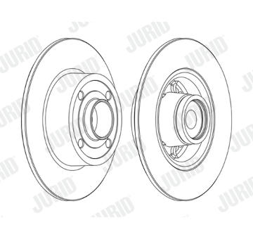 Brzdový kotouč JURID 562376J-1