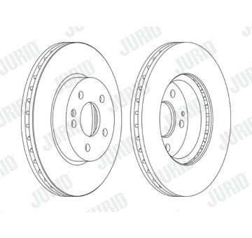 Brzdový kotouč JURID 562392JC-1