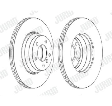 Brzdový kotouč JURID 562395JC-1