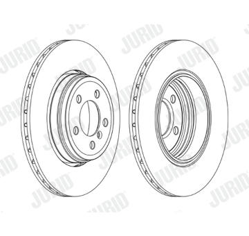 Brzdový kotouč JURID 562437JC-1