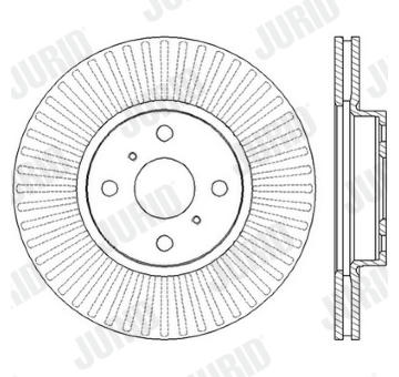 Brzdový kotouč JURID 562452JC