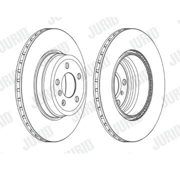 Brzdový kotouč JURID 562523JC-1