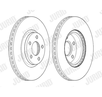 Brzdový kotouč JURID 562624JC-1