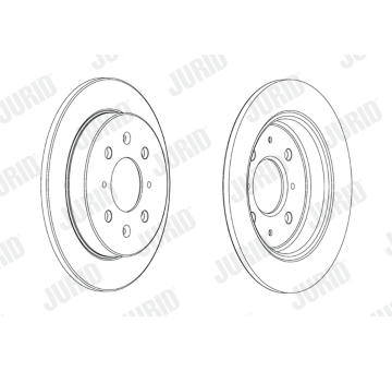 Brzdový kotouč JURID 562851JC