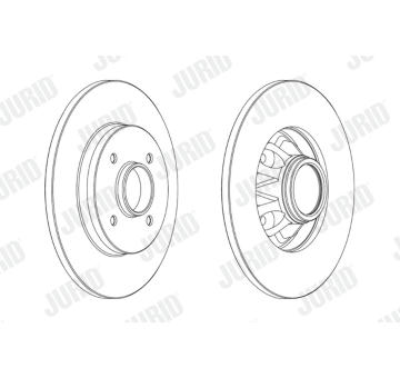 Brzdový kotouč JURID 562937JC-1