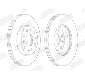 Brzdový kotouč JURID 562990JC-1