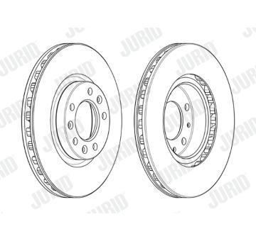 Brzdový kotouč JURID 562991JC-1