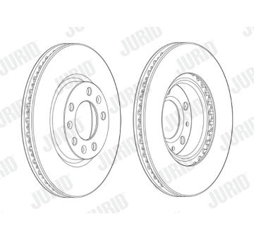 Brzdový kotouč JURID 562992JC
