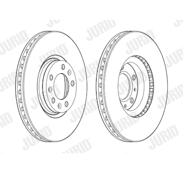 Brzdový kotouč JURID 562994JC