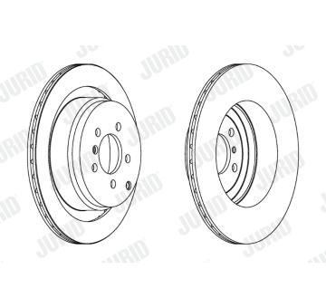 Brzdový kotouč JURID 563023JC-1
