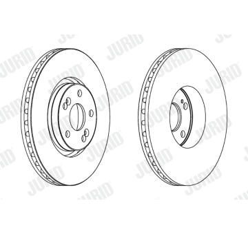 Brzdový kotouč JURID 563025JC-1