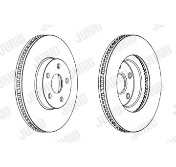 Brzdový kotouč JURID 563051JC