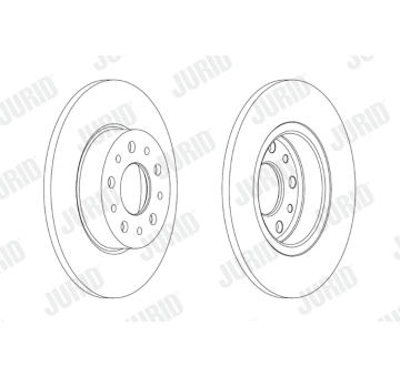 Brzdový kotouč JURID 563064JC