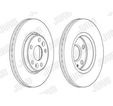 Brzdový kotouč JURID 563080JC