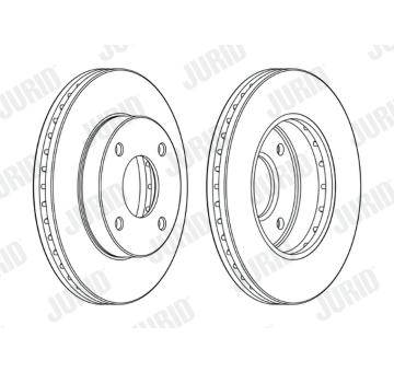 Brzdový kotouč JURID 563107JC