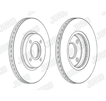 Brzdový kotouč JURID 563115JC