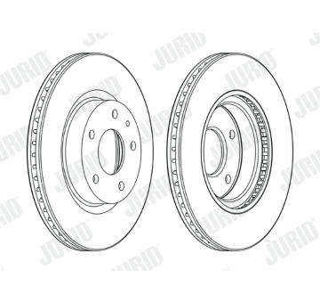 Brzdový kotouč JURID 563119JC