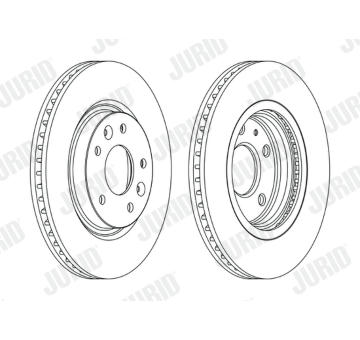 Brzdový kotouč JURID 563120JC