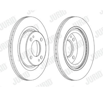 Brzdový kotouč JURID 563121JC