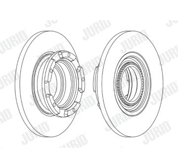 Brzdový kotouč JURID 563126J