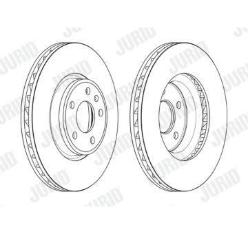 Brzdový kotouč JURID 563174JC-1