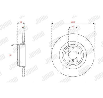 Brzdový kotouč JURID 563515JC-1