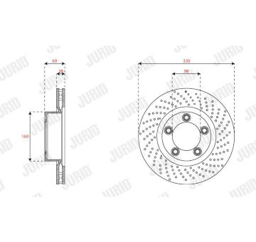 Brzdový kotouč JURID 563536JC-1