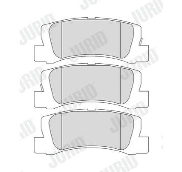 Sada brzdových destiček, kotoučová brzda JURID 572182J