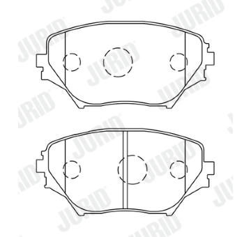 Sada brzdových destiček, kotoučová brzda JURID 572487J