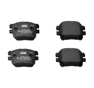 Sada brzdových destiček, kotoučová brzda JURID 572554J