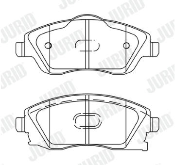 Sada brzdových destiček, kotoučová brzda JURID 573011J