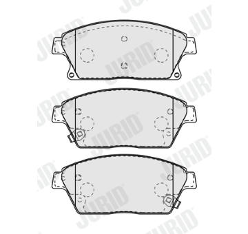 Sada brzdových destiček, kotoučová brzda JURID 573325J