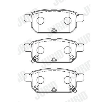 Sada brzdových destiček, kotoučová brzda JURID 573384J