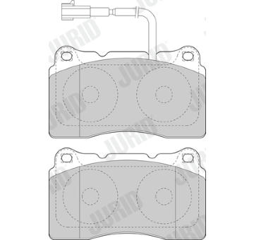 Sada brzdových destiček, kotoučová brzda JURID 573637J