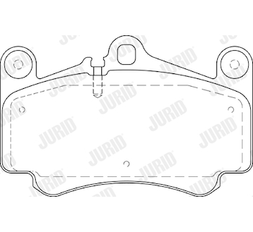 Sada brzdových destiček, kotoučová brzda JURID 573645J