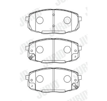 Sada brzdových destiček, kotoučová brzda JURID 573730J