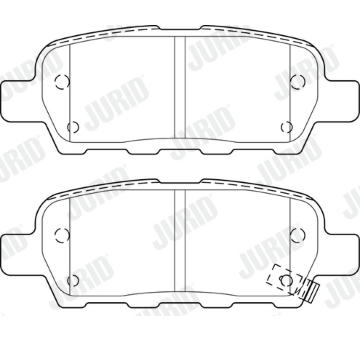 Sada brzdových destiček, kotoučová brzda JURID 573754J
