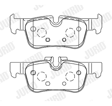 Sada brzdových destiček, kotoučová brzda JURID 573767J